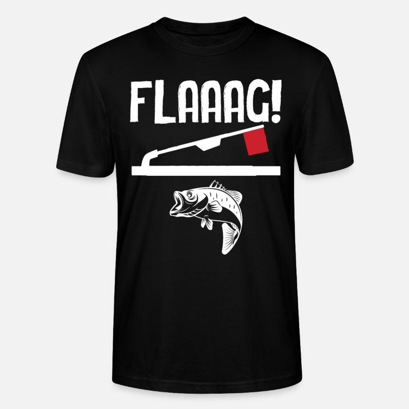 Pêche blanche - Flaaag! - T-shirt bio CRAFTER Stanley Stella Unisexe - noir