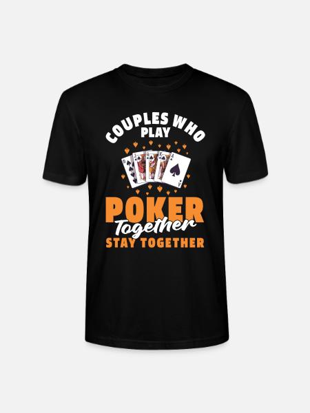 Poker Paar - Stanley/Stella Unisex Bio-T-Shirt CRAFTER - Schwarz