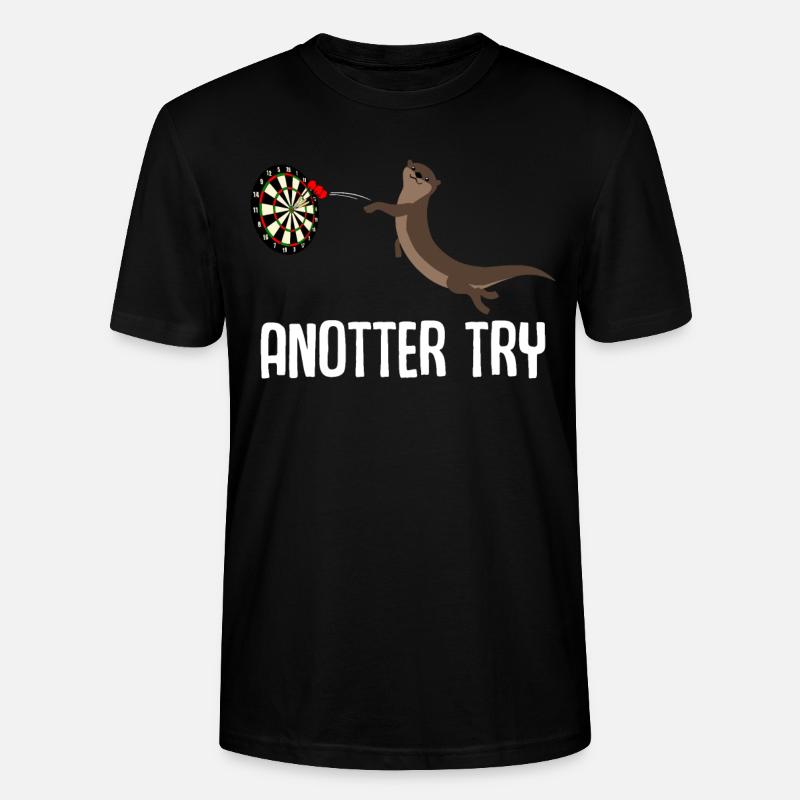 fléchettes Loutre Dartpfeil Dart - T-shirt bio CRAFTER Stanley Stella Unisexe - noir
