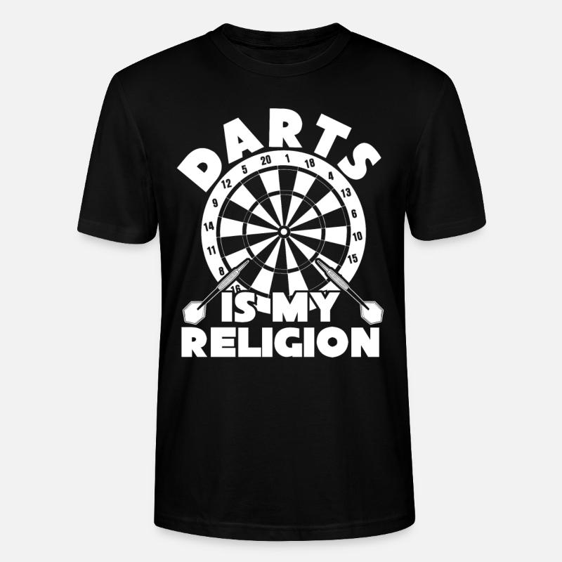 Dart Dartpfeil Dartboard Darts - T-shirt bio CRAFTER Stanley Stella Unisexe - noir