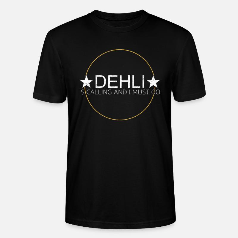 dehli spruch - Stanley/Stella Unisex Bio-T-Shirt CRAFTER - Schwarz