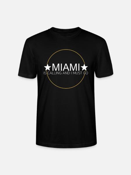 Miami Spruch - Stanley/Stella Unisex Bio-T-Shirt CRAFTER - Schwarz