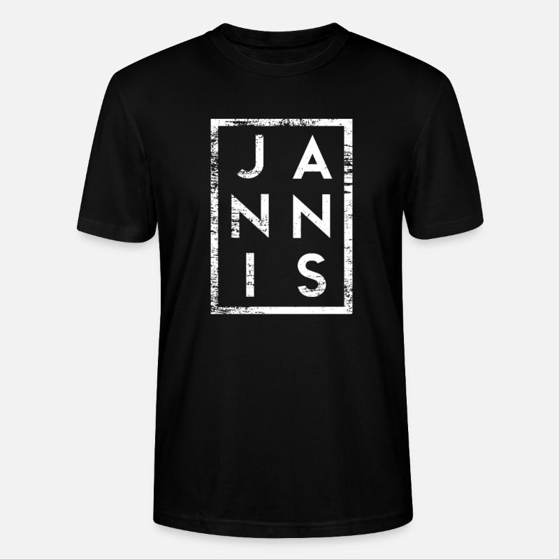 Jannis Minimalismus - Stanley/Stella Unisex Bio-T-Shirt CRAFTER - Schwarz