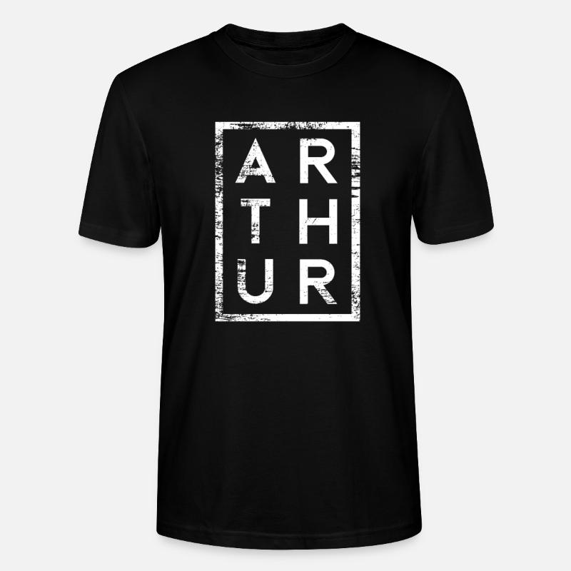 Arthur Minimalismus - Stanley/Stella Unisex Bio-T-Shirt CRAFTER - Schwarz