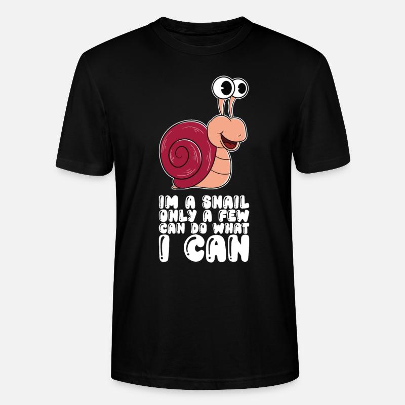 Ich Bin Eine Schnecke - Stanley/Stella Unisex Bio-T-Shirt CRAFTER - Schwarz