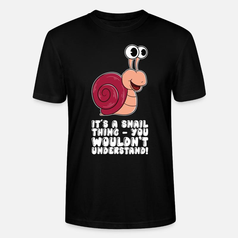 C’est un truc d’escargot - T-shirt bio CRAFTER Stanley Stella Unisexe - noir