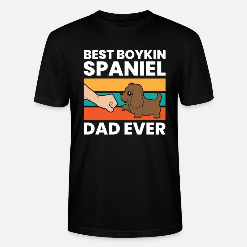 Best Boykin Spaniel Dad Ever - Stanley/Stella Unisex Bio-T-Shirt CRAFTER - Schwarz