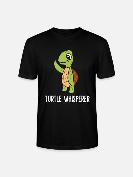 Funny Turtle Lover Turtle Whisperer - Stanley/Stella CRAFTER Unisex Organic T-Shirt - black