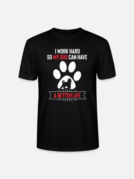 Bernedoodle Dog - Stanley/Stella CRAFTER Unisex Organic T-Shirt - black
