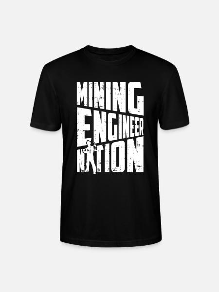 Engineer Miner Mining Engineer - Stanley/Stella CRAFTER Unisex Organic T-Shirt - black