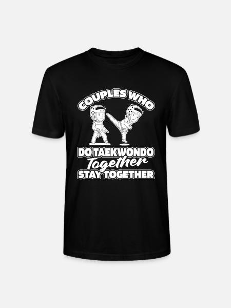 Taekwondo Pair - Stanley/Stella CRAFTER Unisex Organic T-Shirt - black