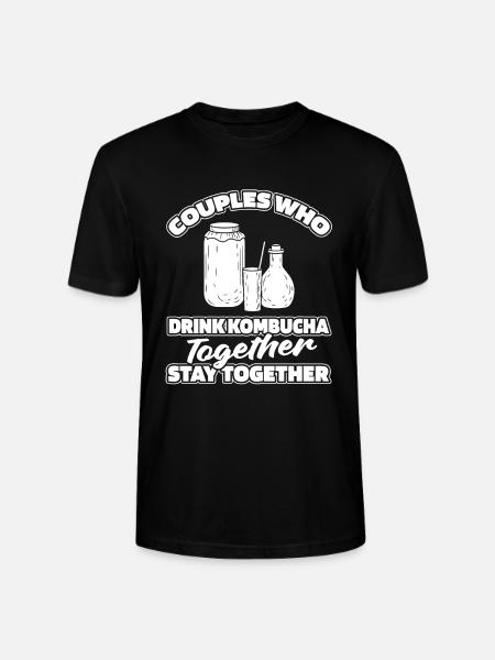 Kombucha pair - Stanley/Stella CRAFTER Unisex Organic T-Shirt - black