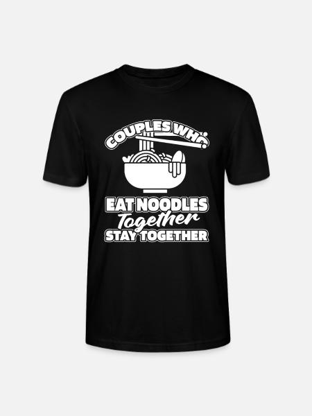 Noodles Paar - Stanley/Stella Unisex Bio-T-Shirt CRAFTER - Schwarz