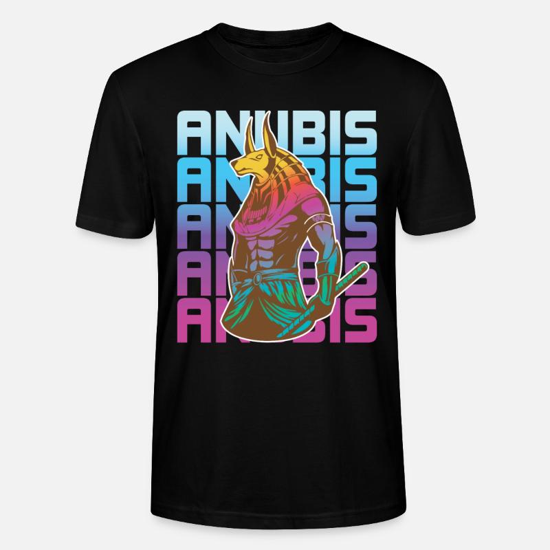 Dieu égyptien Anubis Egypte - T-shirt bio CRAFTER Stanley Stella Unisexe - noir