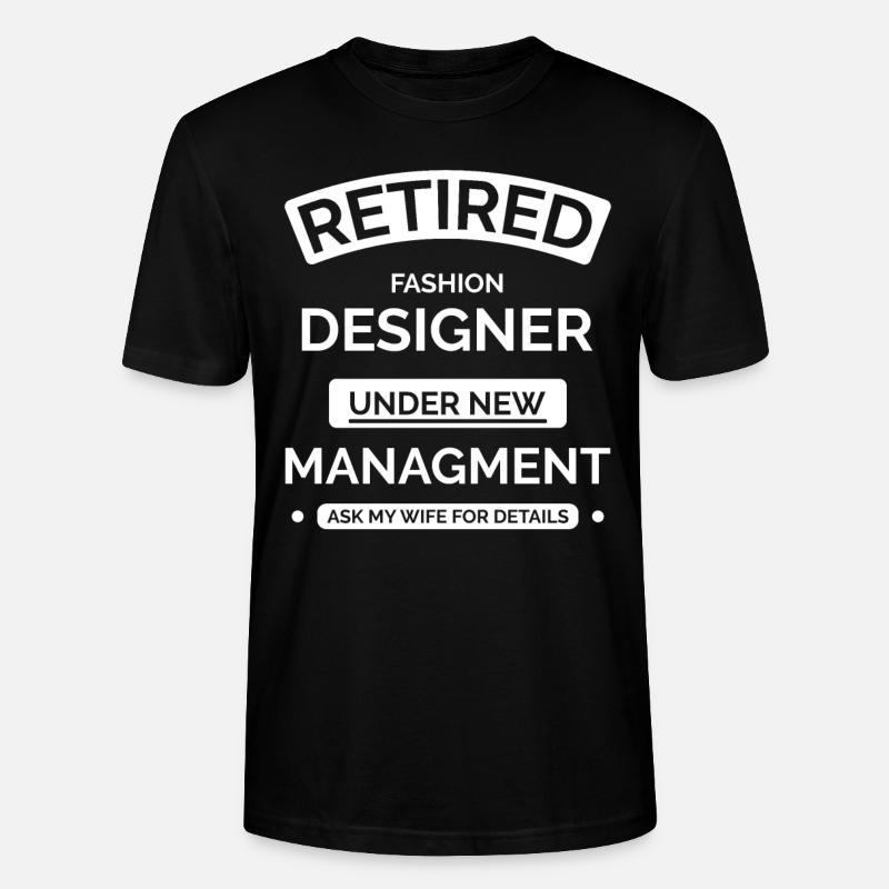 Modedesigner im Ruhestand - Stanley/Stella Unisex Bio-T-Shirt CRAFTER - Schwarz