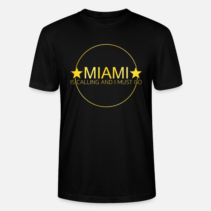 Miami Spruch - Stanley/Stella Unisex Bio-T-Shirt CRAFTER - Schwarz