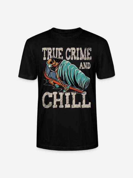 True Crime and Chill - Stanley/Stella Unisex Bio-T-Shirt CRAFTER - Schwarz
