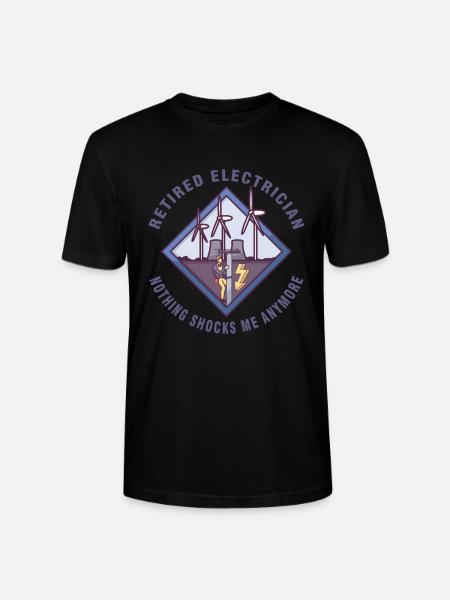 Electrician Electrical Engineer Lineman Electrical - Stanley/Stella CRAFTER Unisex Organic T-Shirt - black
