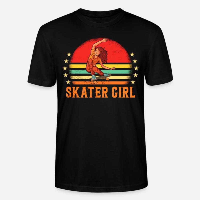 Skaters Skate Skateboarding Skateboard - T-shirt bio CRAFTER Stanley Stella Unisexe - noir