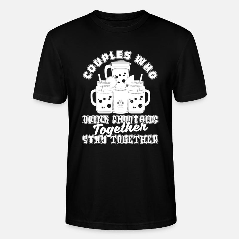 Smoothie Paar - Stanley/Stella Unisex Bio-T-Shirt CRAFTER - Schwarz