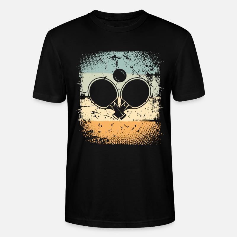 Ping-pong - T-shirt bio CRAFTER Stanley Stella Unisexe - noir