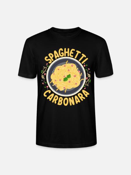 Spaghetti Carbonara | Pasta lovers cooks - Stanley/Stella CRAFTER Unisex Organic T-Shirt - black