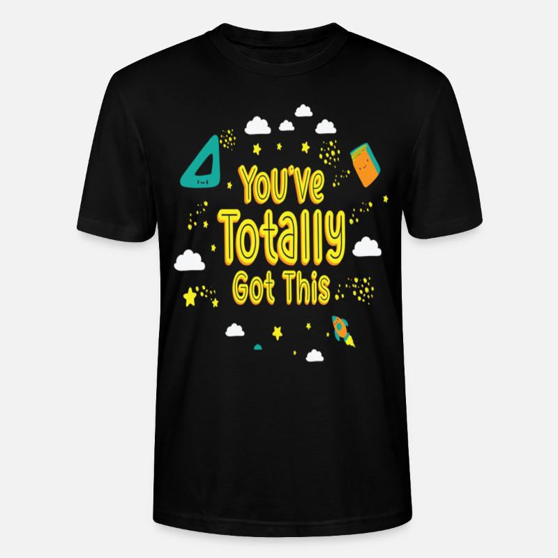 Student Studying Motivation Learning Positivity - Stanley/Stella Unisex Bio-T-Shirt CRAFTER - Schwarz