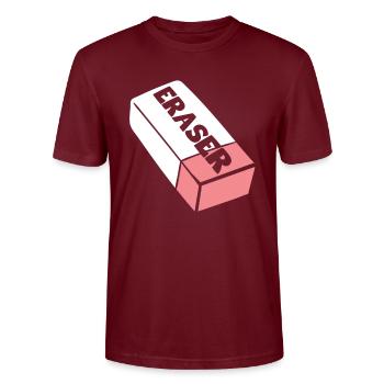 Costume de gomme - T-shirt bio CRAFTER Stanley Stella Unisexe - bordeaux - Devant - Alina (178cm) & Michal (187cm)
