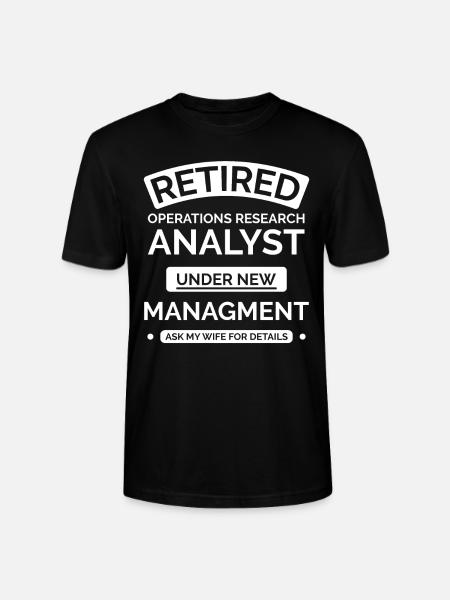Retired Farm Research Analyst - Stanley/Stella CRAFTER Unisex Organic T-Shirt - black