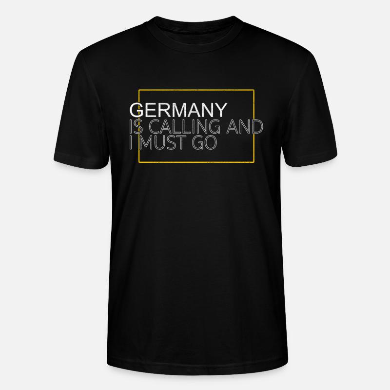 Citation Allemagne - T-shirt bio CRAFTER Stanley Stella Unisexe - noir