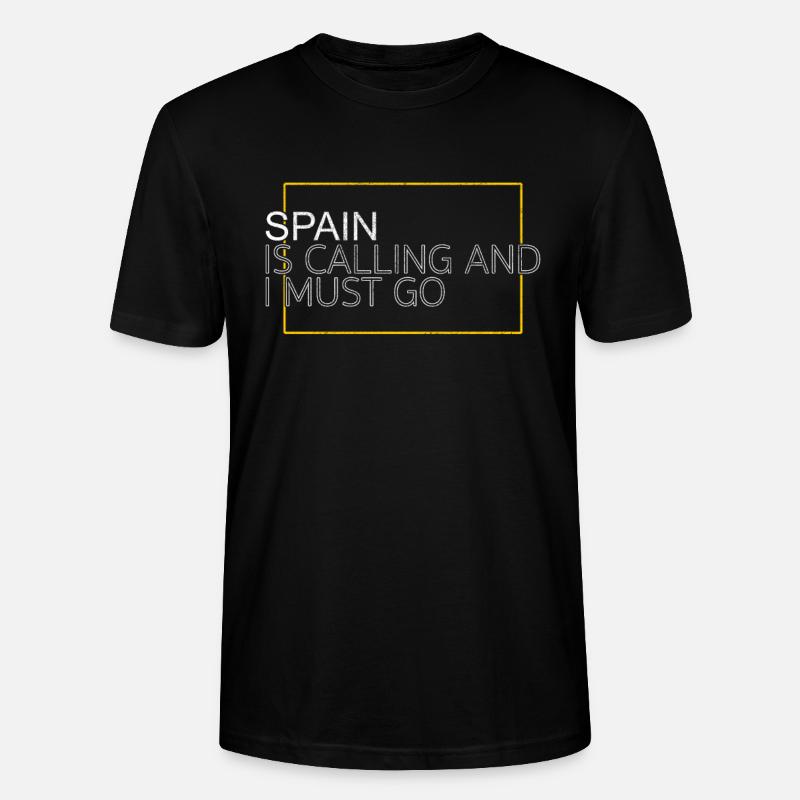 Spanien Spruch - Stanley/Stella Unisex Bio-T-Shirt CRAFTER - Schwarz