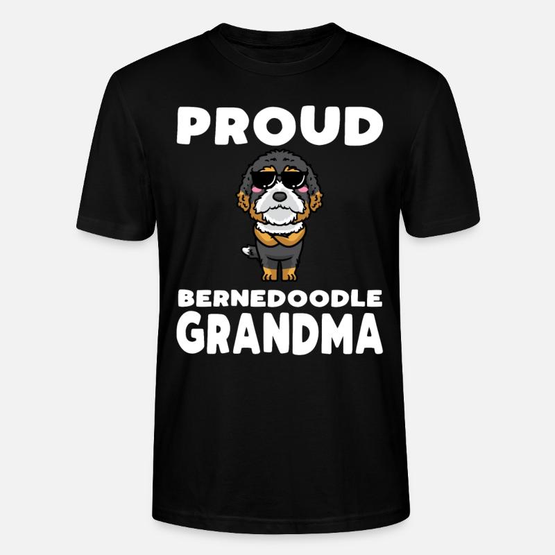 Bernedoodle Chien - T-shirt bio CRAFTER Stanley Stella Unisexe - noir