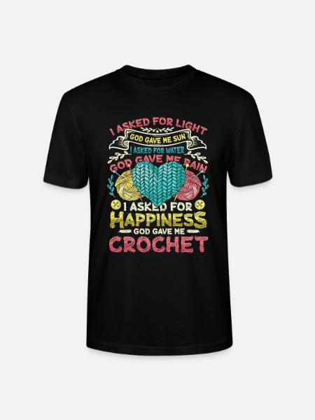 Crochet Lucky Yarns - Stanley/Stella CRAFTER Unisex Organic T-Shirt - black