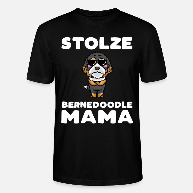 Bernedoodle Mama - Stanley/Stella Unisex Bio-T-Shirt CRAFTER - Schwarz