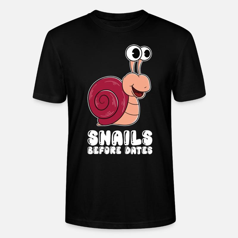 Escargots avant les dates - T-shirt bio CRAFTER Stanley Stella Unisexe - noir