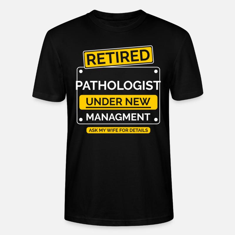 Pension de retraite de pathologiste - T-shirt bio CRAFTER Stanley Stella Unisexe - noir