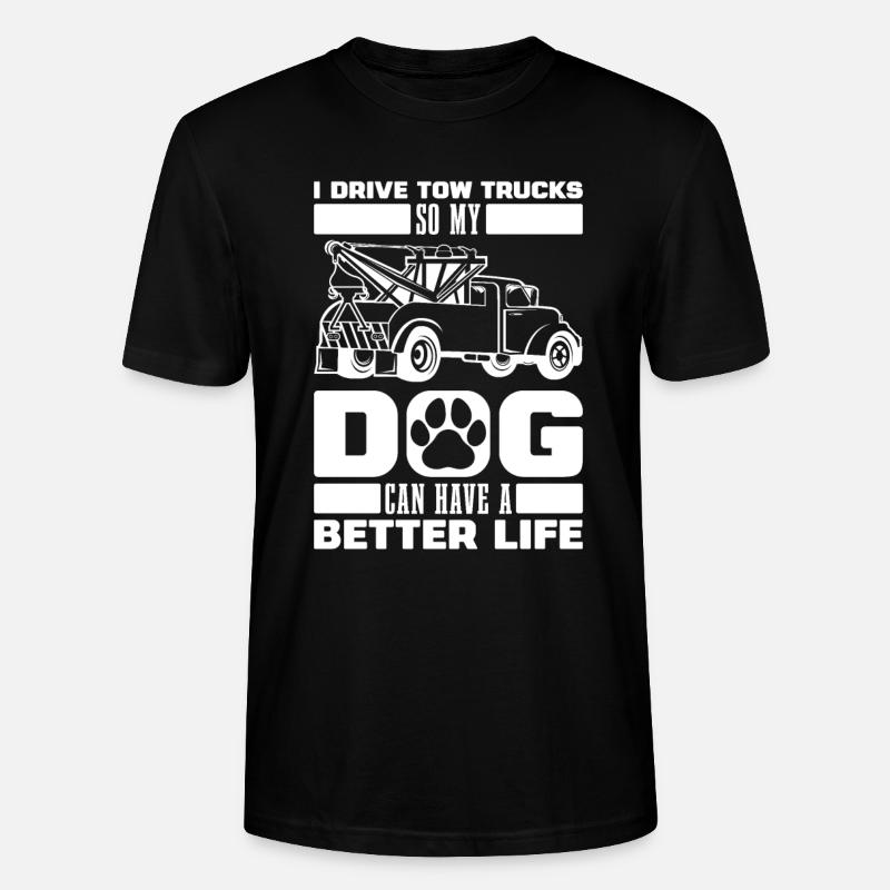 Abschleppdienst Abschlepper Hund - Stanley/Stella Unisex Bio-T-Shirt CRAFTER - Schwarz