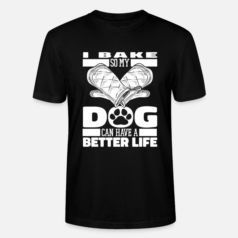 Baking Baker Bakery Dog - T-shirt bio CRAFTER Stanley Stella Unisexe - noir