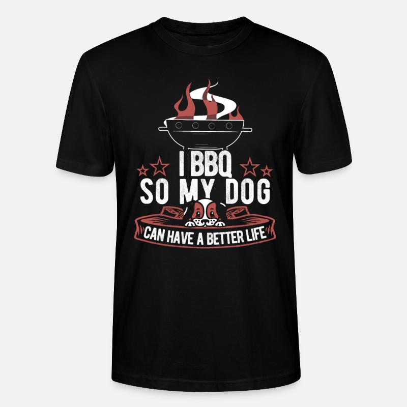 Chien de cricket Bbq - T-shirt bio CRAFTER Stanley Stella Unisexe - noir
