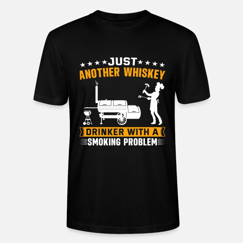 BBQ BBQ Gift - Stanley/Stella CRAFTER Unisex Organic T-Shirt - black