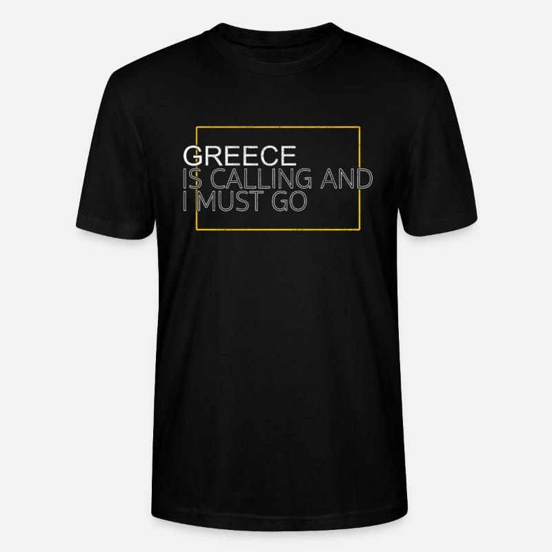 Grèce Dicton - T-shirt bio CRAFTER Stanley Stella Unisexe - noir
