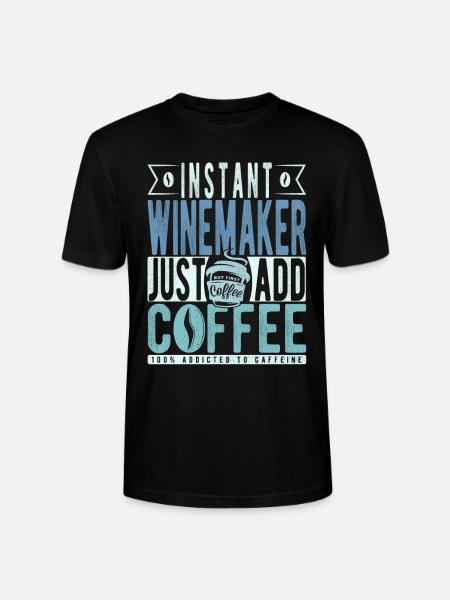 Winzer Kaffee Spruch - Stanley/Stella Unisex Bio-T-Shirt CRAFTER - Schwarz