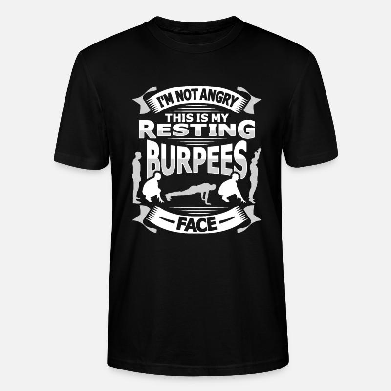 Burpees - Stanley/Stella Unisex Bio-T-Shirt CRAFTER - Schwarz