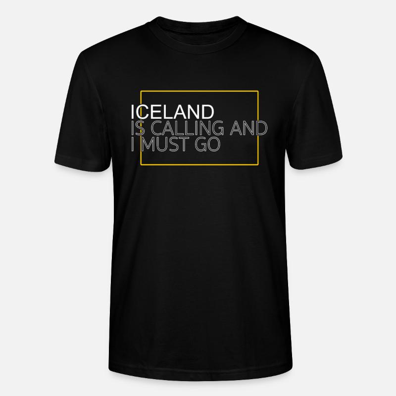 Island Spruch - Stanley/Stella Unisex Bio-T-Shirt CRAFTER - Schwarz