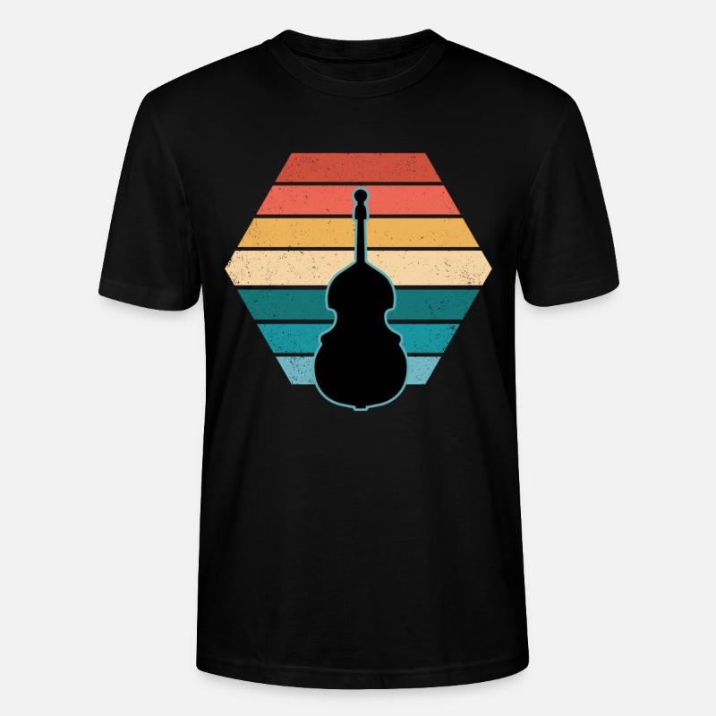 Kontrabass - Stanley/Stella Unisex Bio-T-Shirt CRAFTER - Schwarz