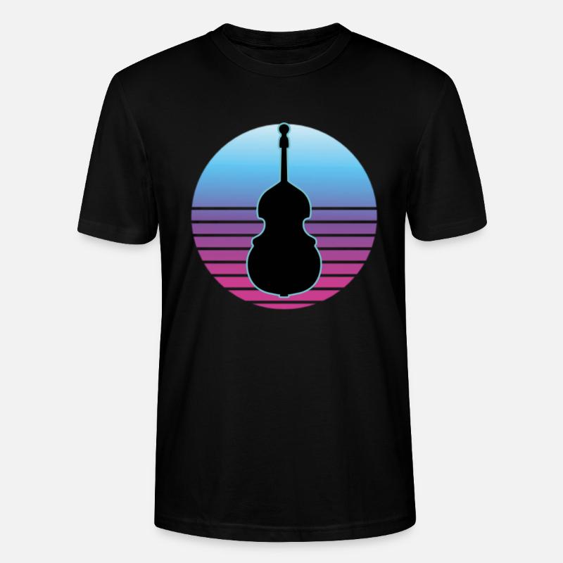 Kontrabass - Stanley/Stella Unisex Bio-T-Shirt CRAFTER - Schwarz