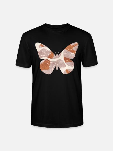 Bohemian Aesthetic Hippie Butterfly - Stanley/Stella CRAFTER Unisex Organic T-Shirt - black
