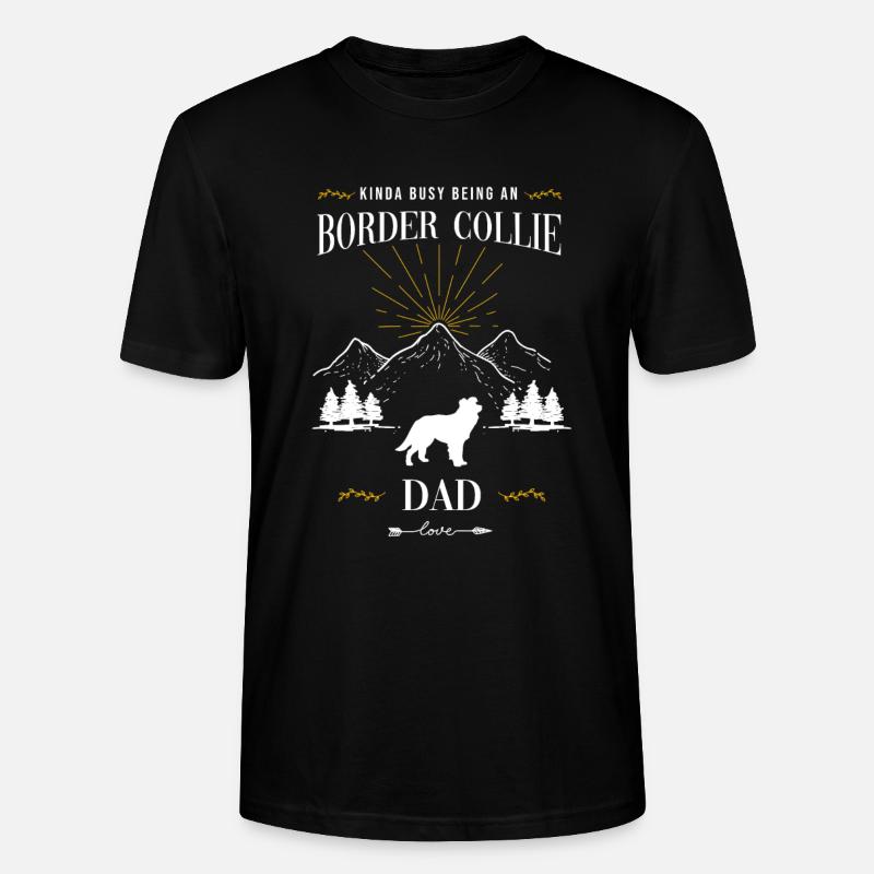 Border Collie - Stanley/Stella Unisex Bio-T-Shirt CRAFTER - Schwarz