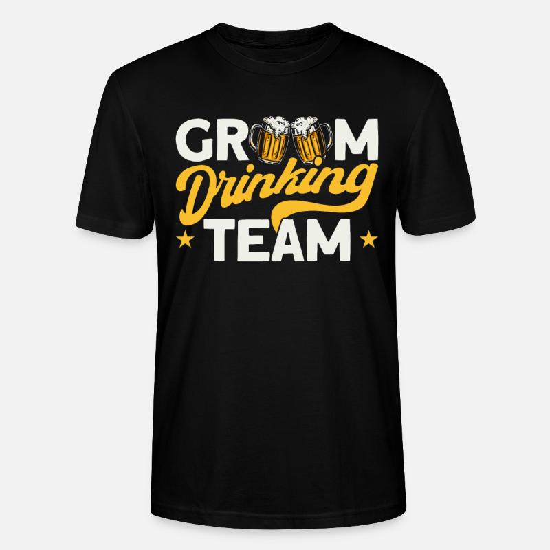 Groom Drinking Team - Stanley/Stella Unisex Bio-T-Shirt CRAFTER - Schwarz