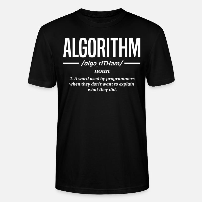 Algorithmus-Programmierer, Kodierung, Kodierer - Stanley/Stella Unisex Bio-T-Shirt CRAFTER - Schwarz